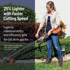 Husqvarna WeedEater 320iL Cordless String Trimmer with Battery and Charger, 16-Inch Straight Shaft Electric Weed Eater with Rapid Replace Trimmer Head for Seamless String Reloading