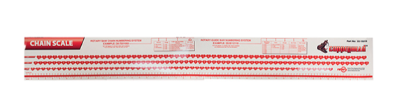 ROTARY COPPERHEAD SAW CHAIN SCALE CHART